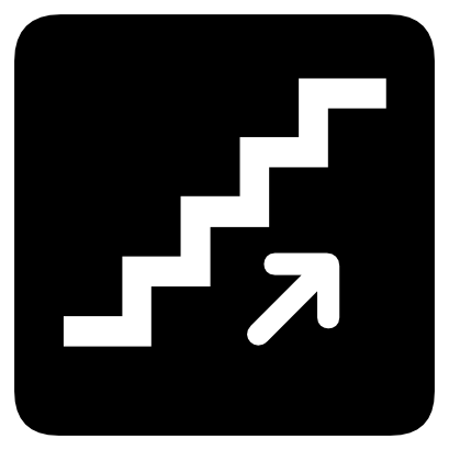 Icône flèche escalier à télécharger gratuitement
